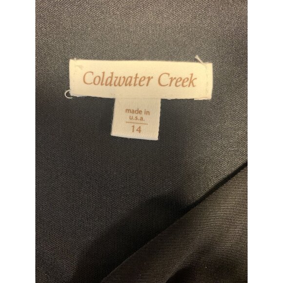 Coldwater Creek Cap Sleeve Empire Waist Floral Midi Dress Size 14 V Neck - Picture 4 of 7